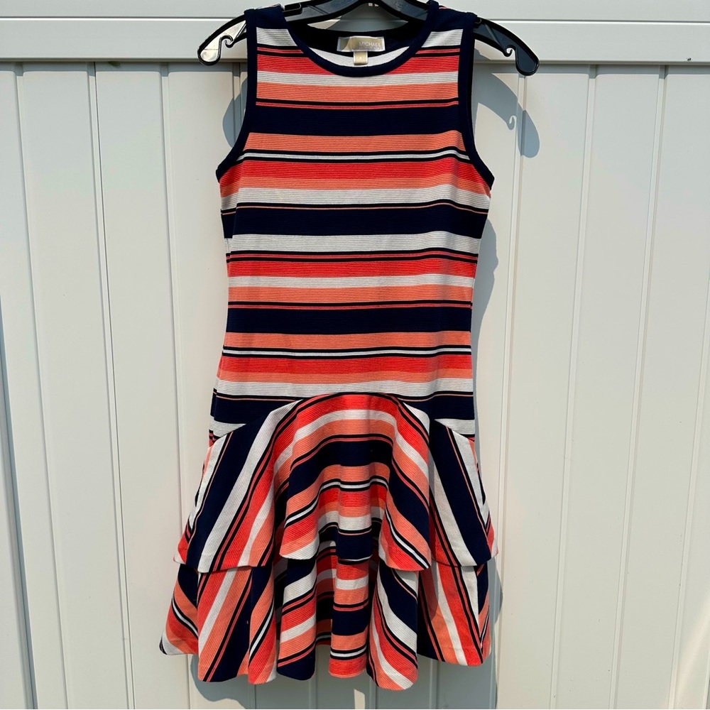 Michael Kors tiered flounce dress